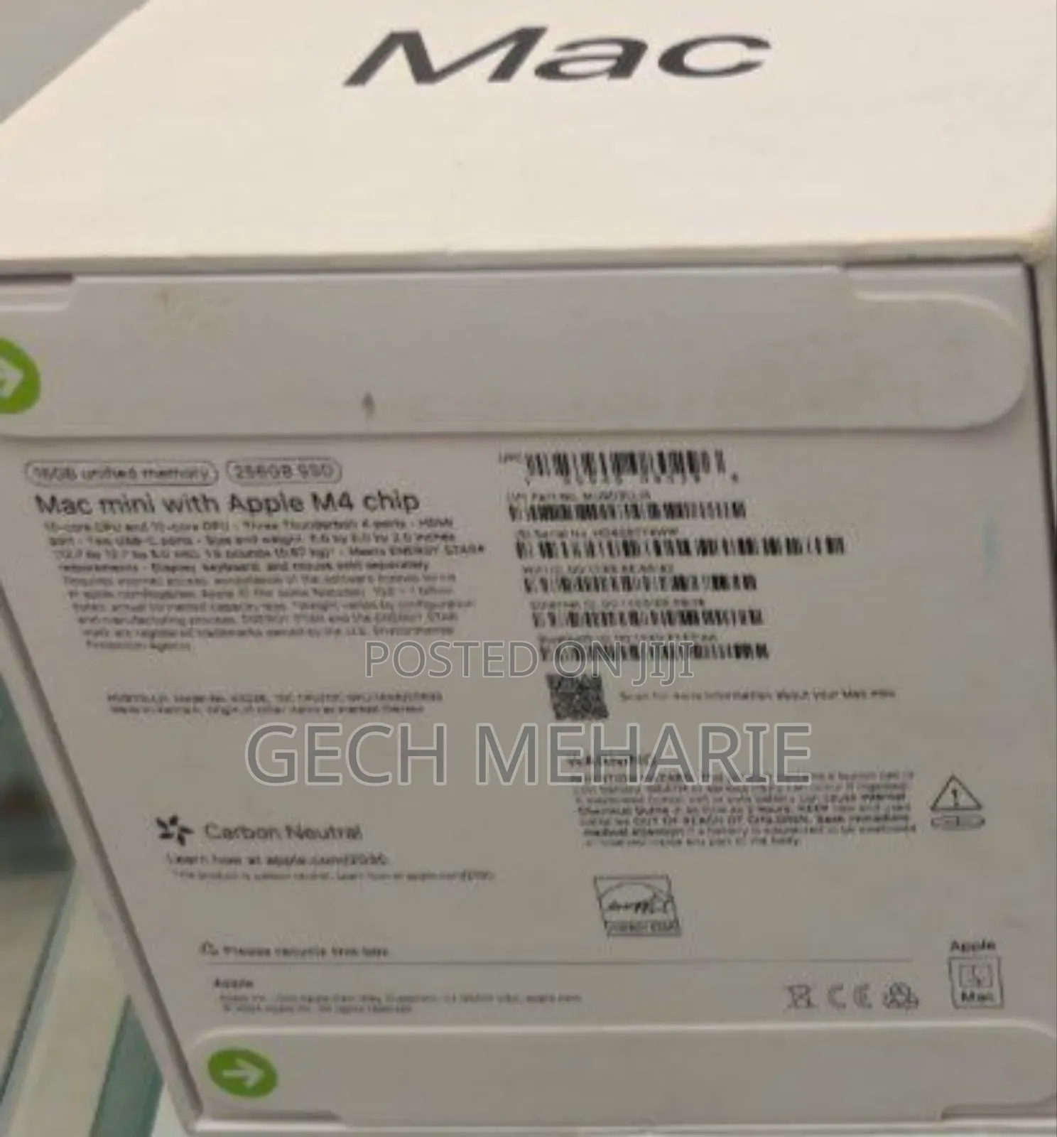 New Desktop Computer Apple iMac M4 16GB Apple M4 SSD 256GB