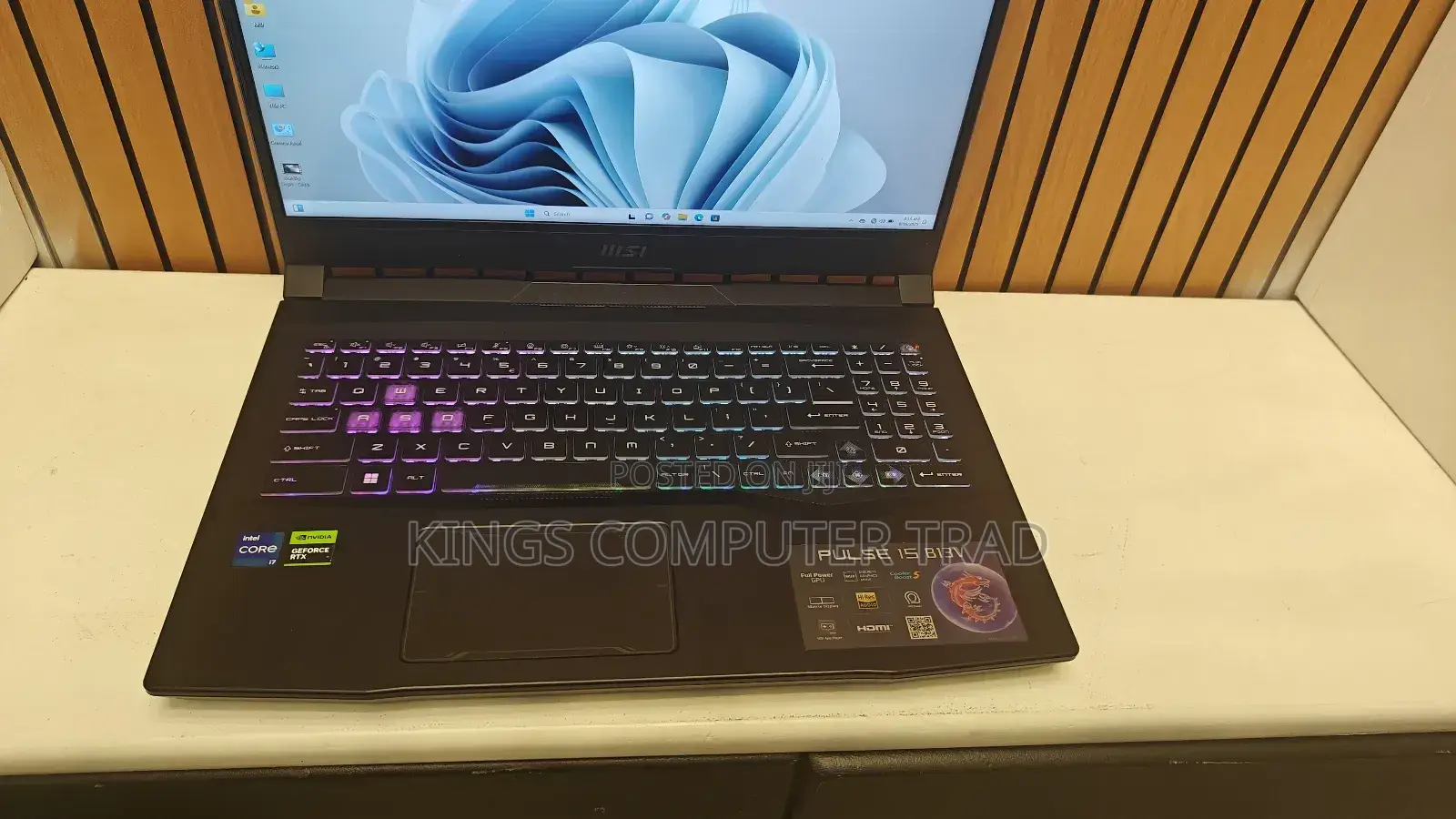 New Laptop MSI Pulse GL66 16GB Intel Core i7 SSD 1T