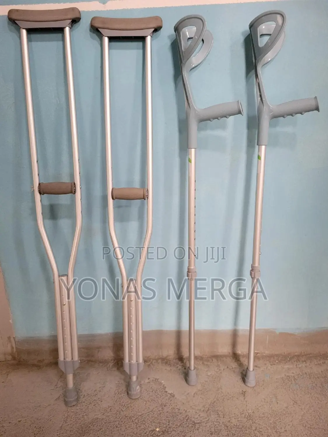 Crutches٤海crutches#麵 Aluminium Elbow Crutch With an Open-Type Plastic