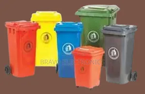 Durable Trash Bin 100l – Strong Plastic Garbage Can For Home Outdoor