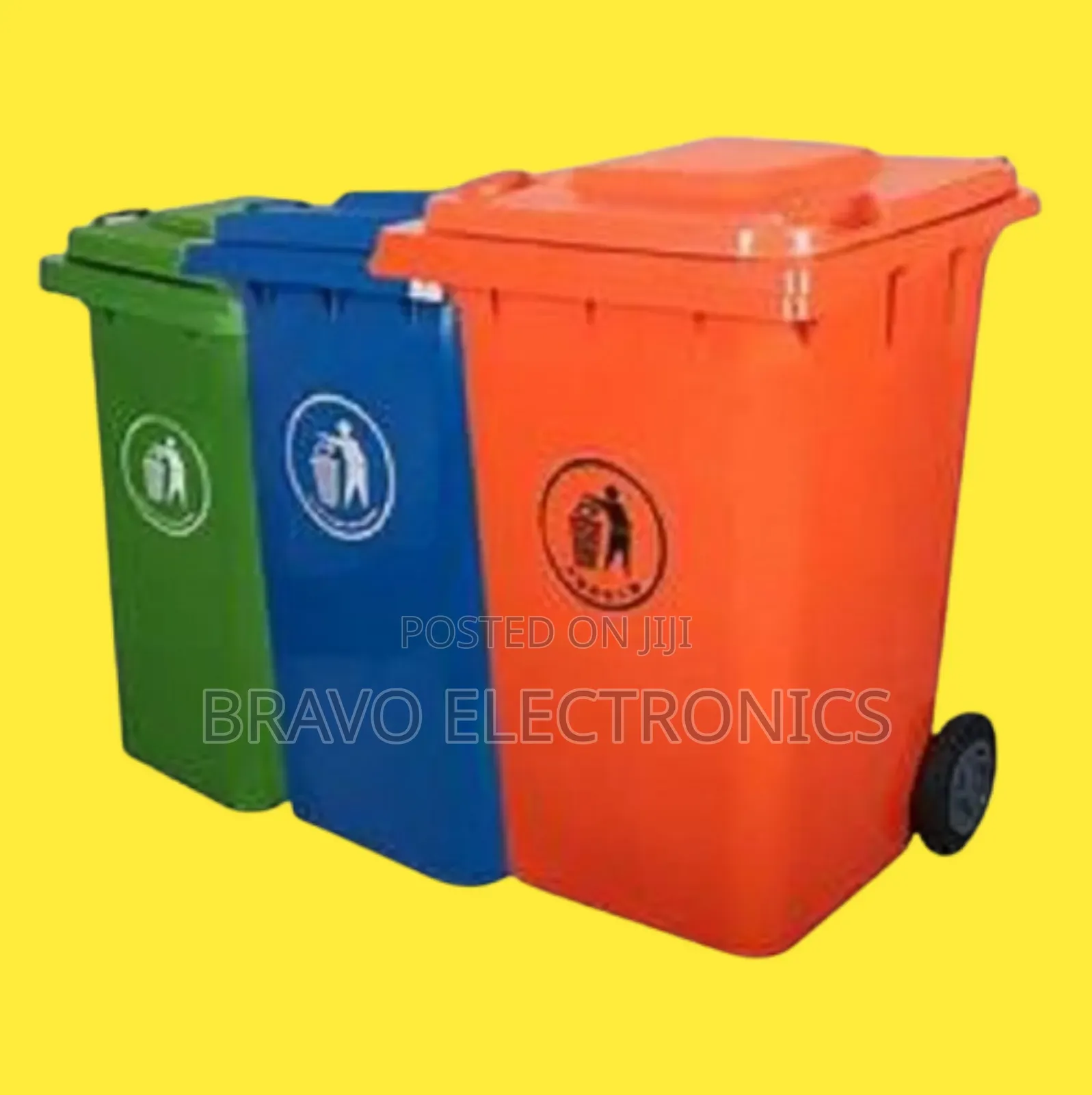 Durable Trash Bin 100l – Strong Plastic Garbage Can For Home Outdoor
