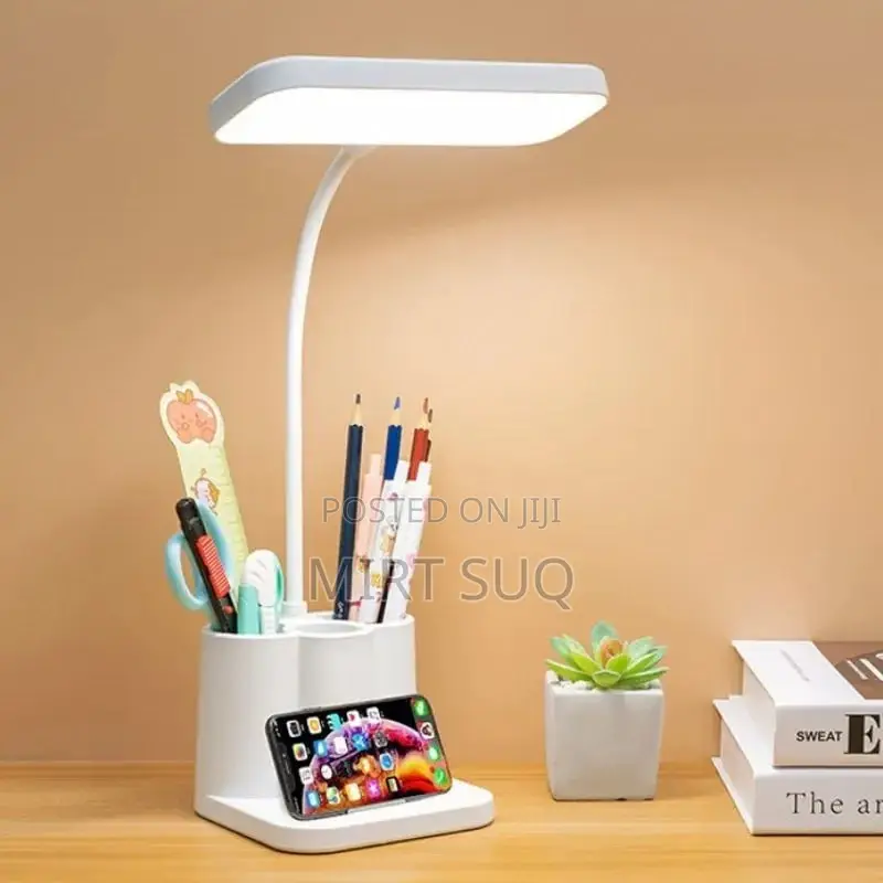 Led Desk Reading Lamp With Pen Holder Design