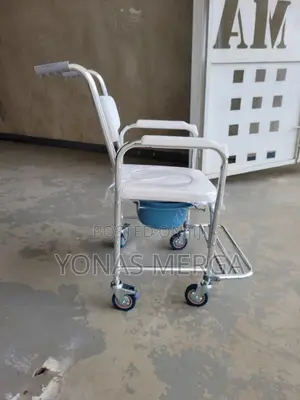Photo - Aluminum Mobile Shower Toilet論痘commodo Chair፪∆Toilet+Shower Chair耹፵pot