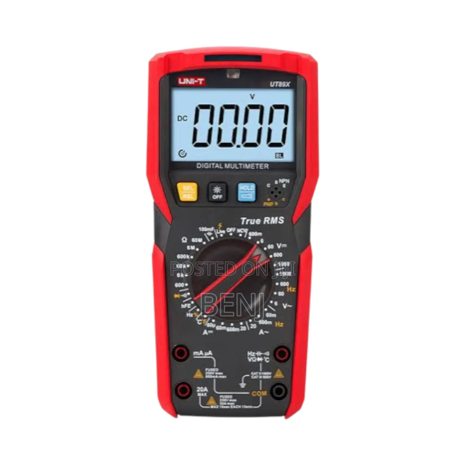 Uni-T Ut89x Digital Multi Meter | 1m Drop Proof | 1000v 20a Ac Dc