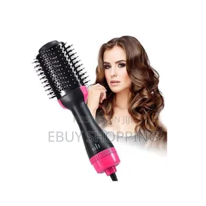 Photo - All-in-One Hair Tool: Dry, Straighten Curl Effortlessly!**