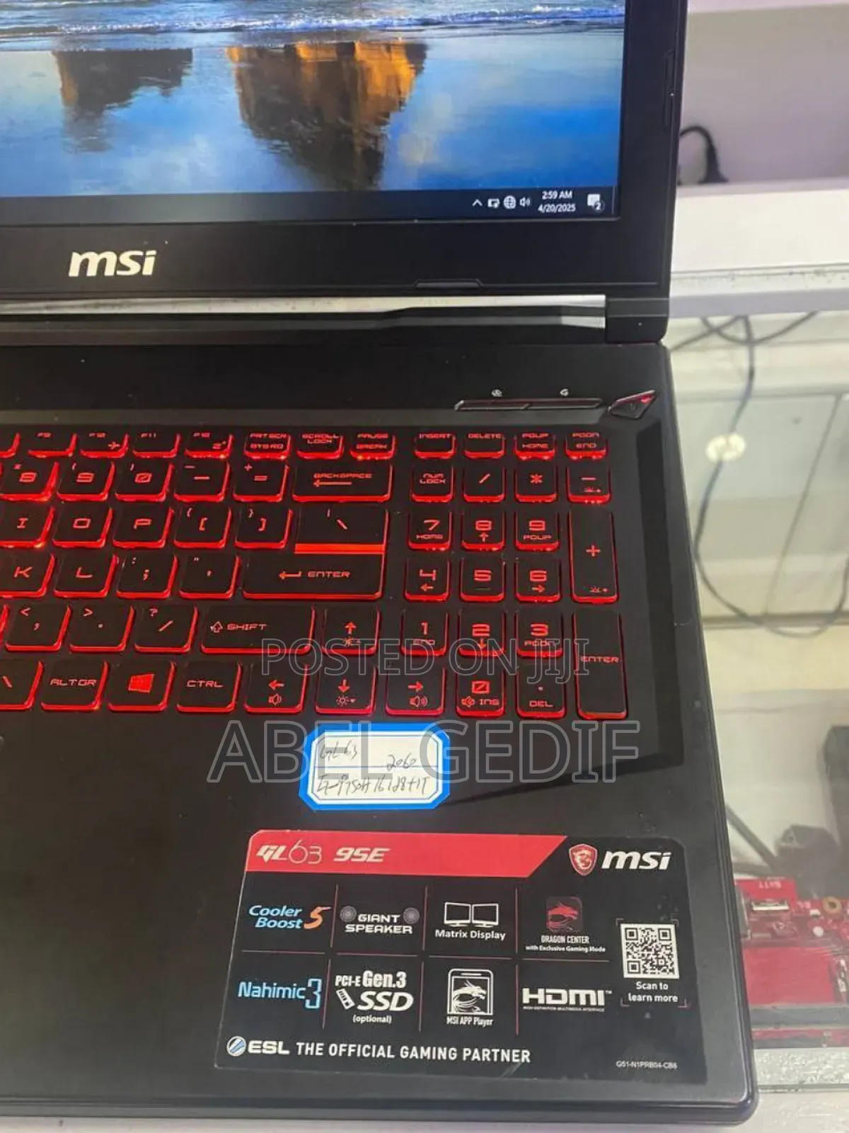 New Laptop MSI 16GB Intel Core I7 SSD 512GB