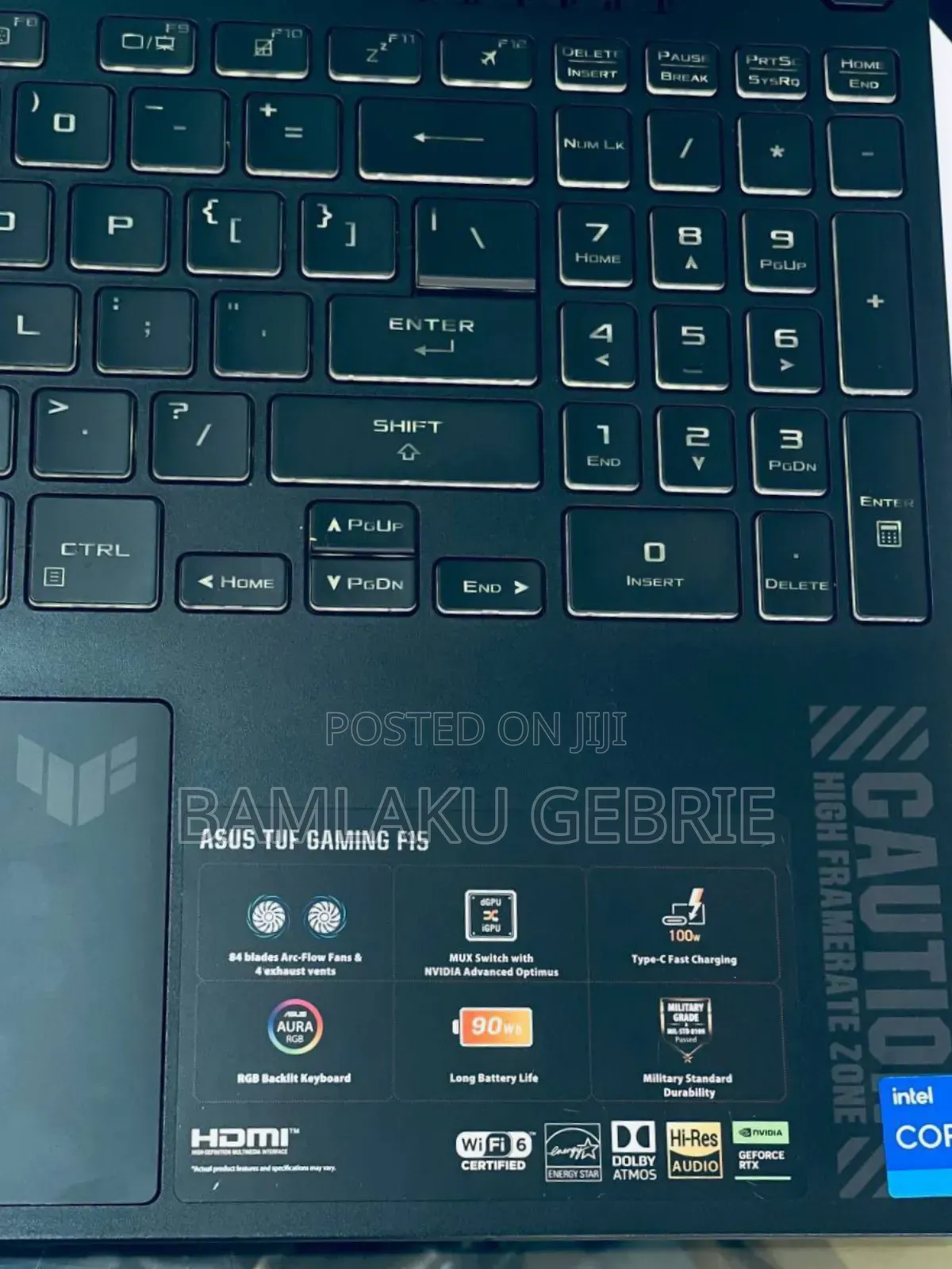 New Laptop Asus TUF Gaming A15 16GB Intel Core I7 SSD 512GB