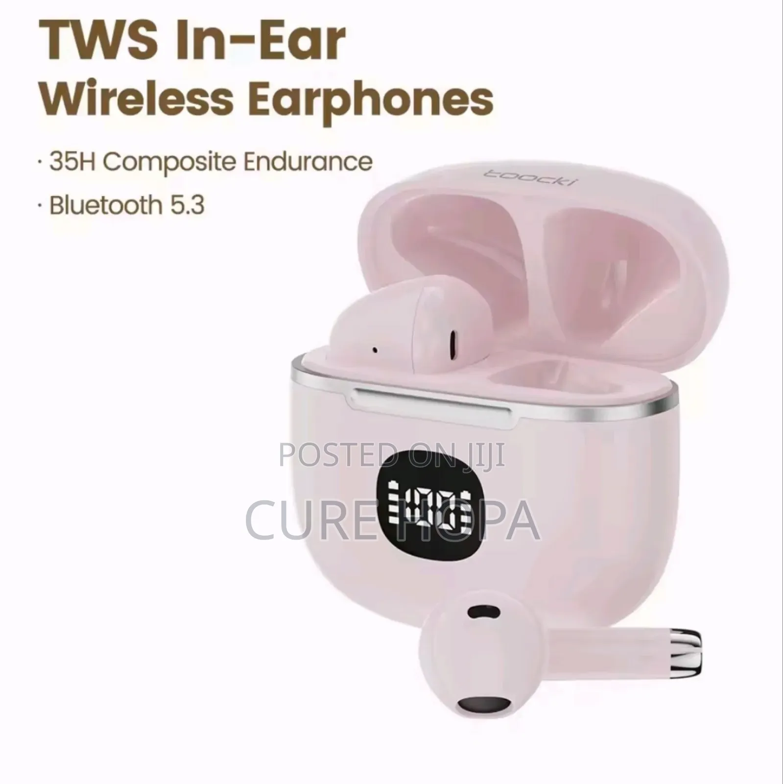 Toocki 06c Wireless Earphones Digital Display 35hrs,Gaming,Waterproof