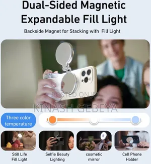 Photo - 2in1 High Quality Magnetic Grip With Ring Light
