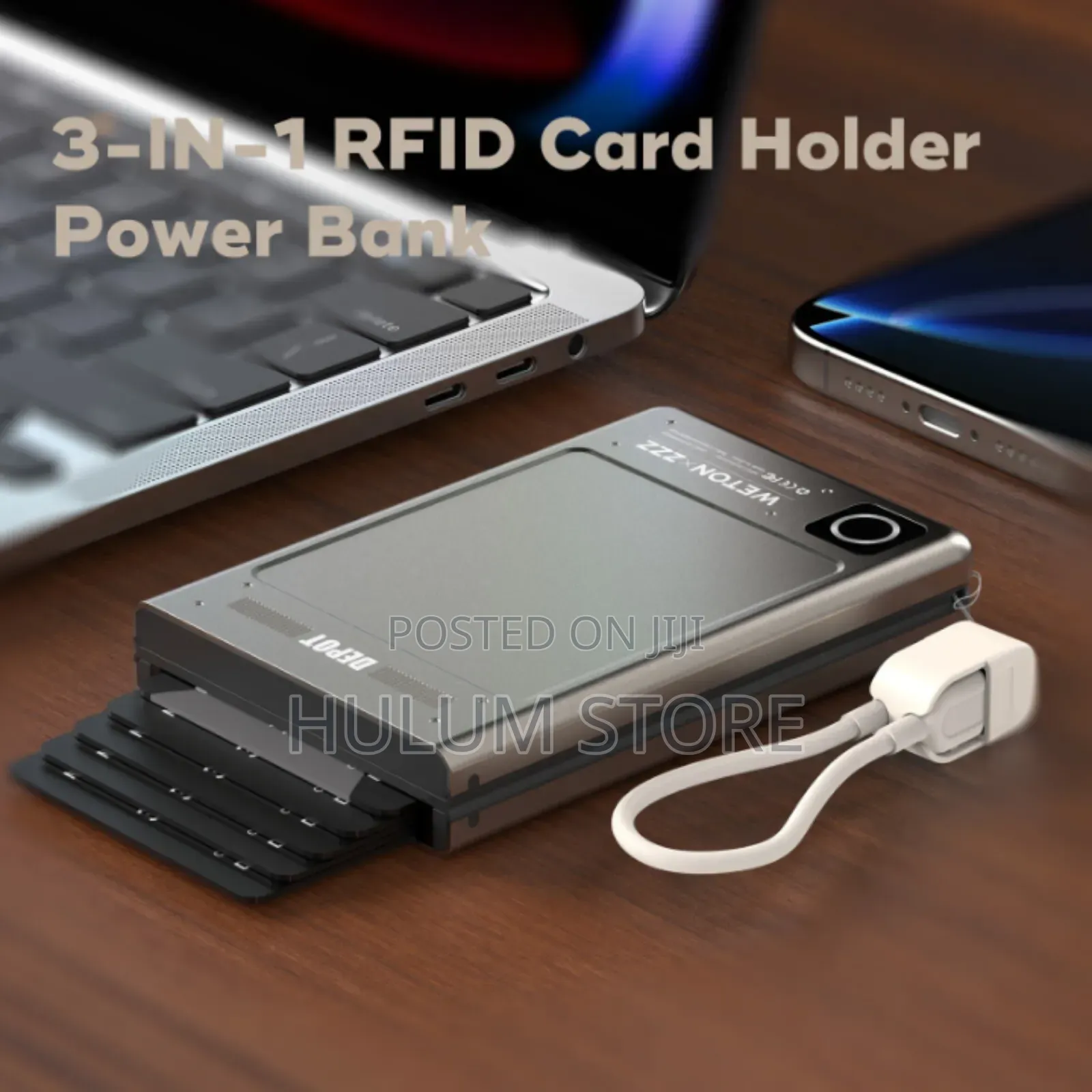 3 in 1 Smart Cardholder and Power Bank