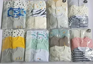 3 Pieces New Born Baby Foot Wrapped Jumpsuit