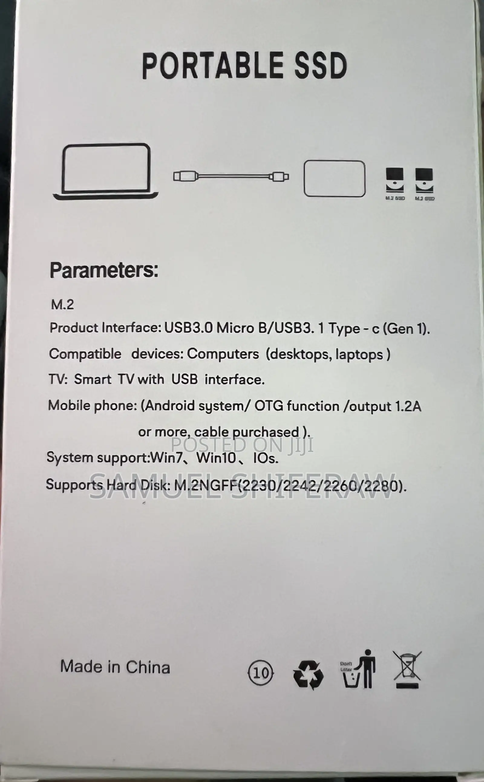 M.2 SSD Hard Drive Enclosure