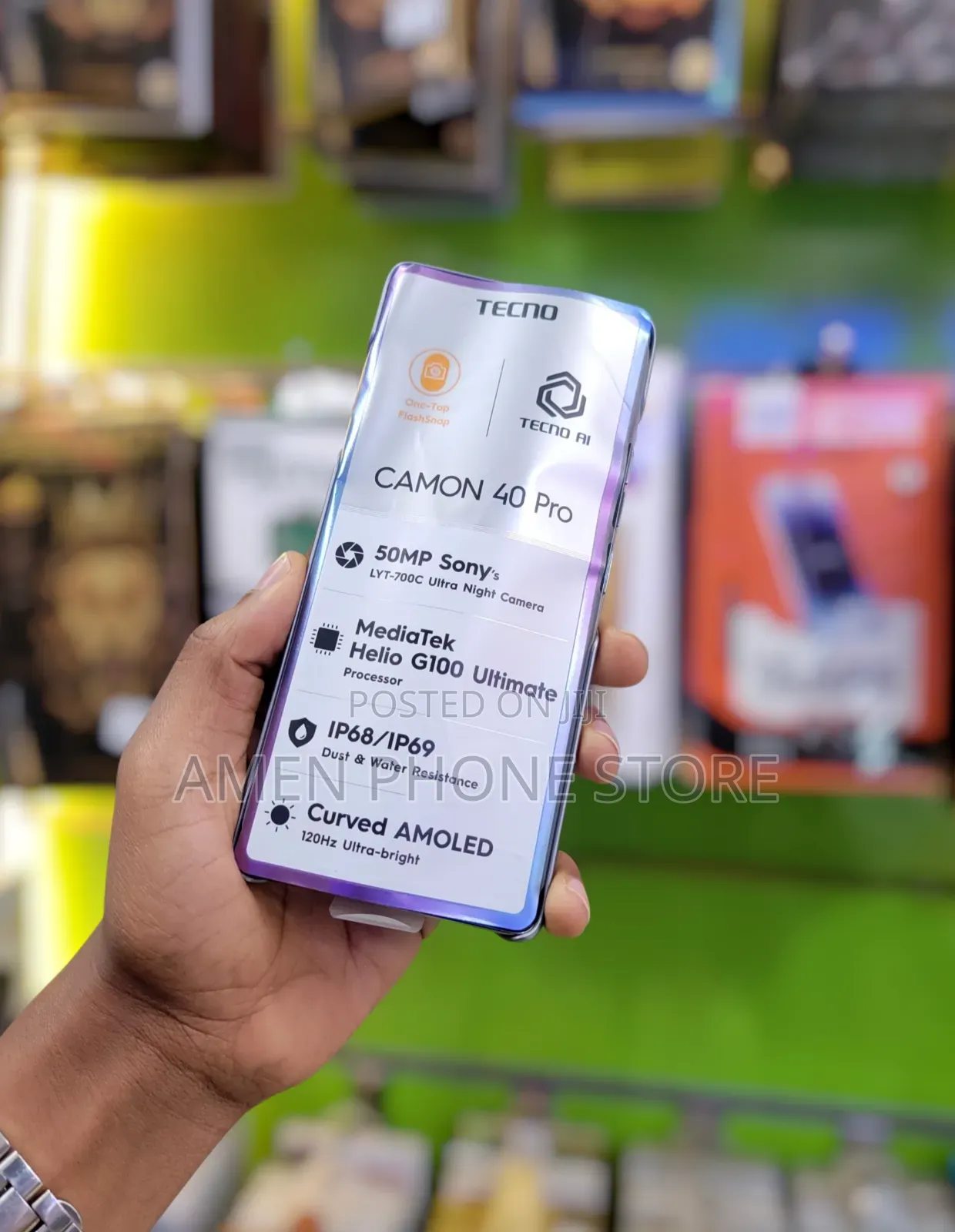 New Tecno Camon 40 Pro 256 GB Gray