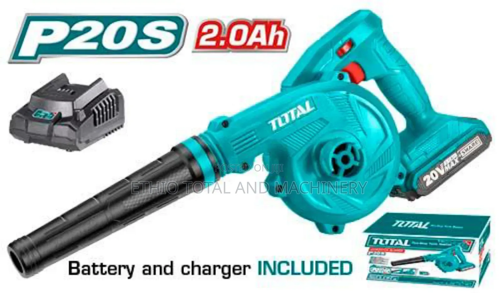 Total Cordless Blower Chargeable 20v በባትሪ የሚሰራ ብሎወር ቶታል አቧራ ማራገፍያ