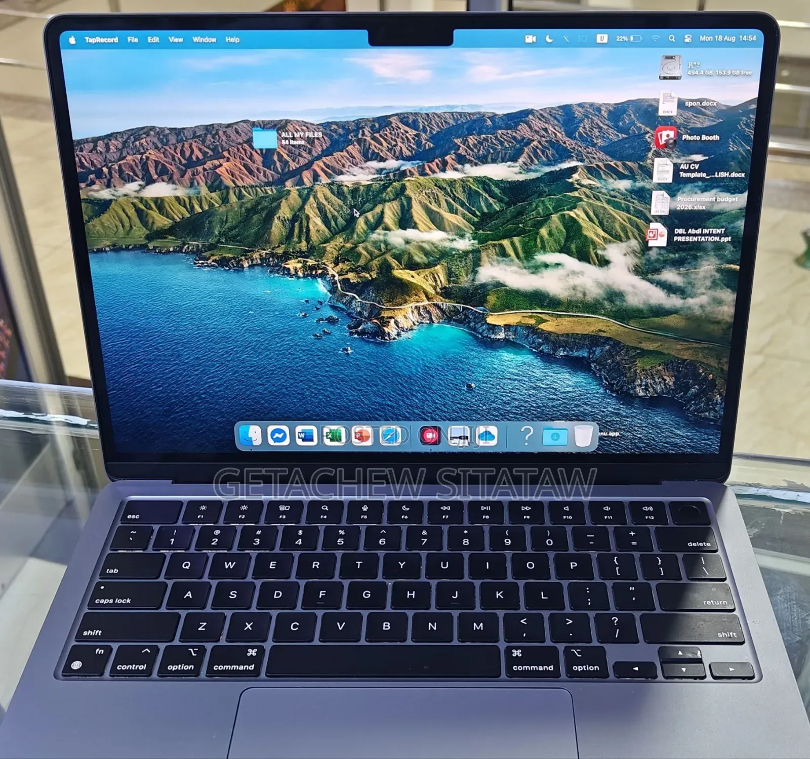 New Laptop Apple MacBook Air 2022 M2 16GB Intel Core I7 SSD 512GB