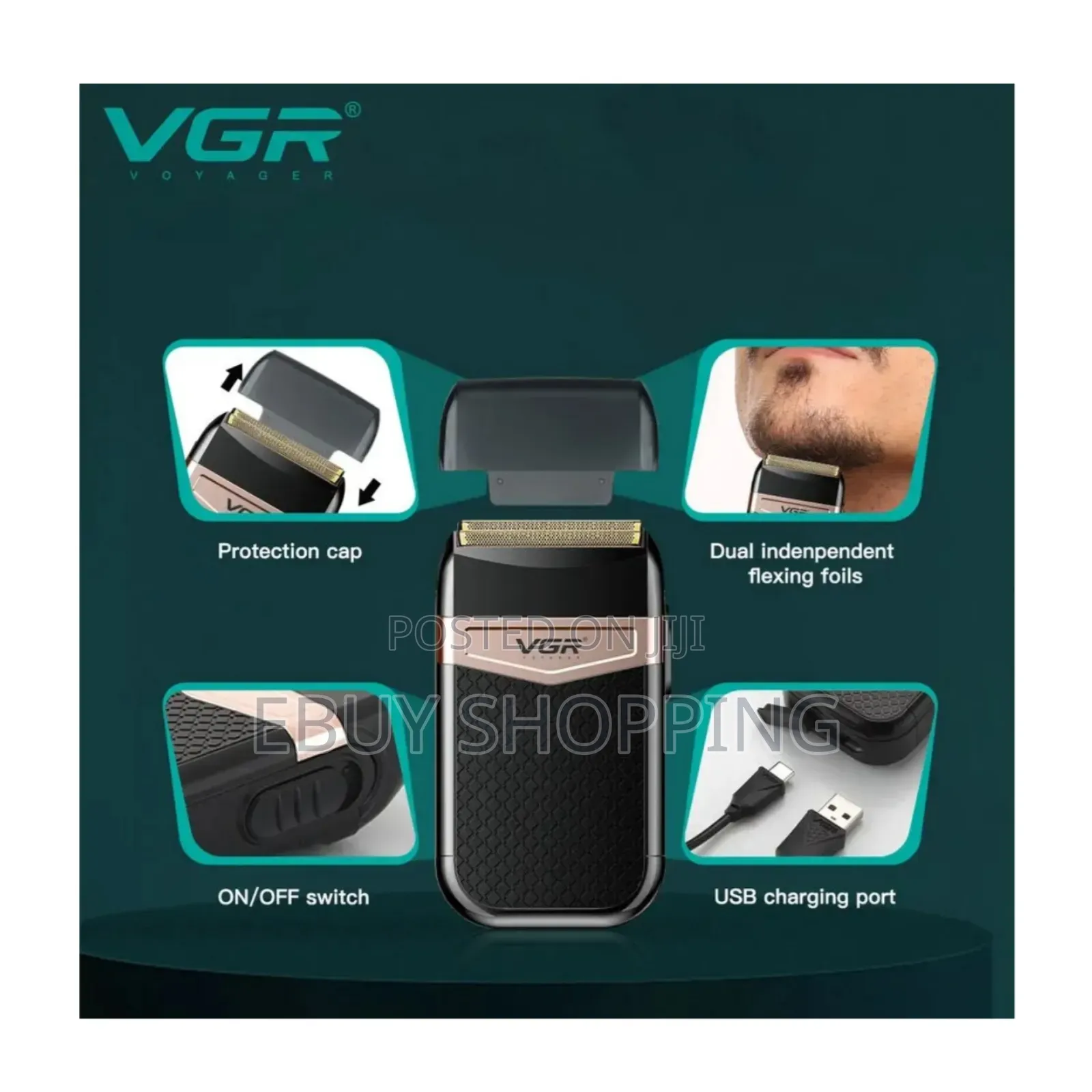 **Vgr Men’S Electric Shaver – Ultra-Comfortable Efficient**