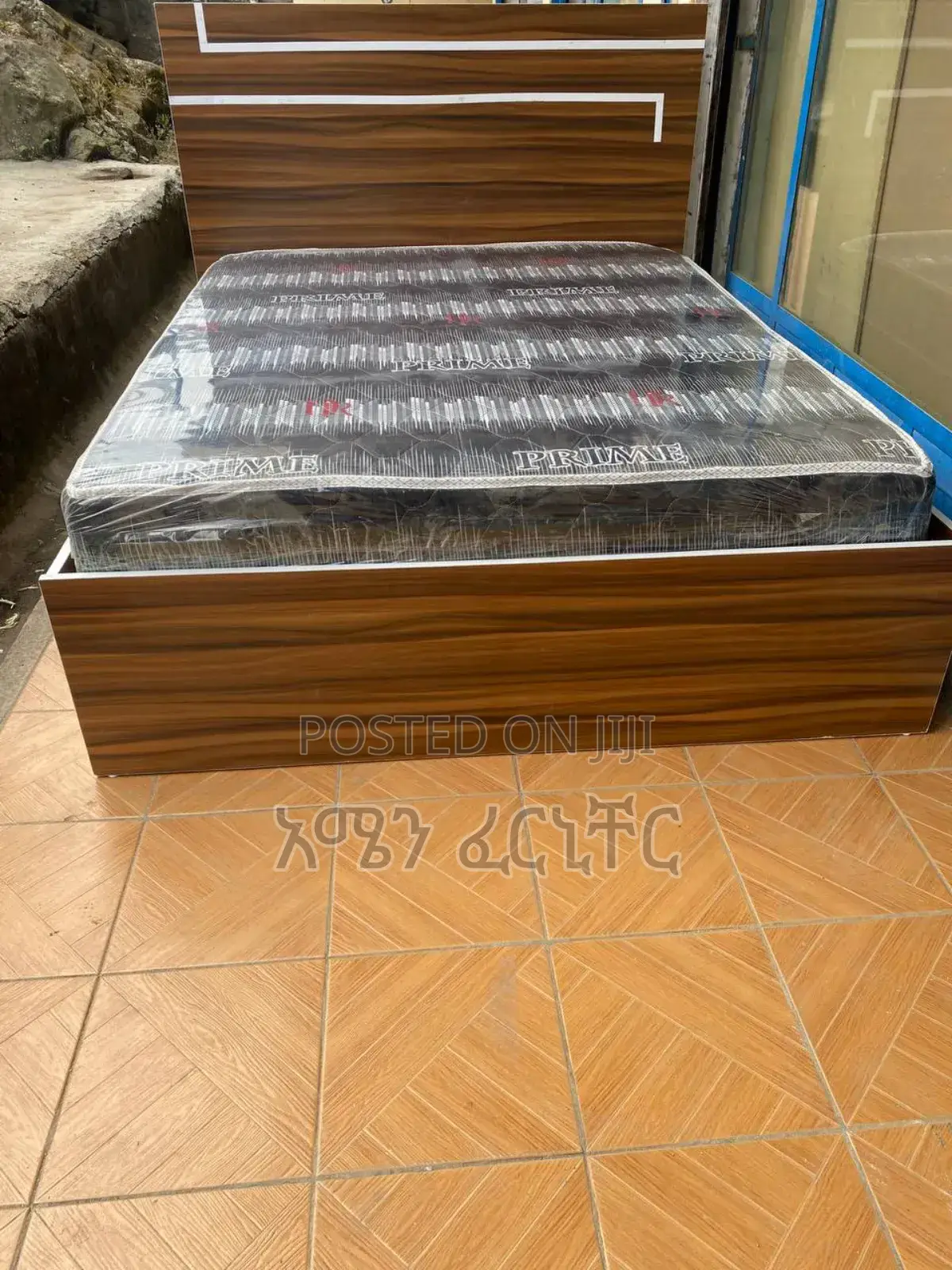 አልጋ(Alga),Bed 1.20 በ8,800. (ከፍራሽ ጋር 15,000.