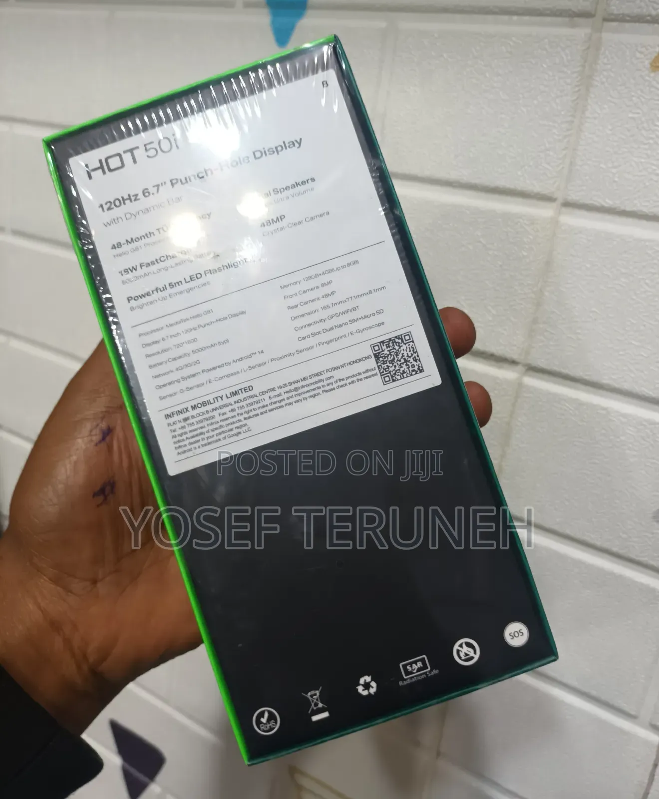 New Infinix Hot 50i 128 GB Black