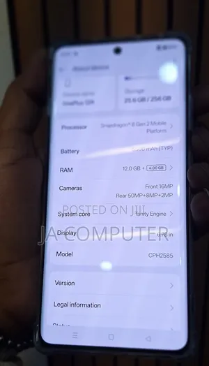 New OnePlus 12R 256 GB Blue