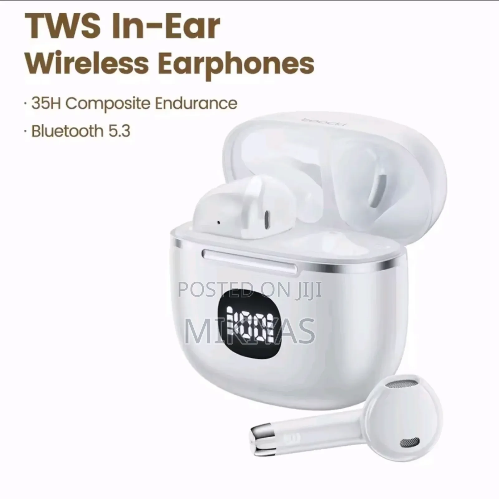 Airpod Toocki Wireless – 35h Battery, Led, Bluetooth 5.3