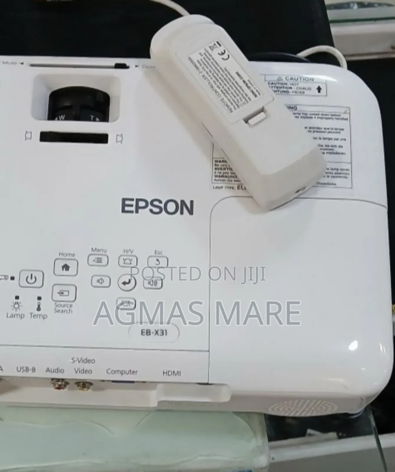 Epson Projector With Remote Model Name: Eb-X31