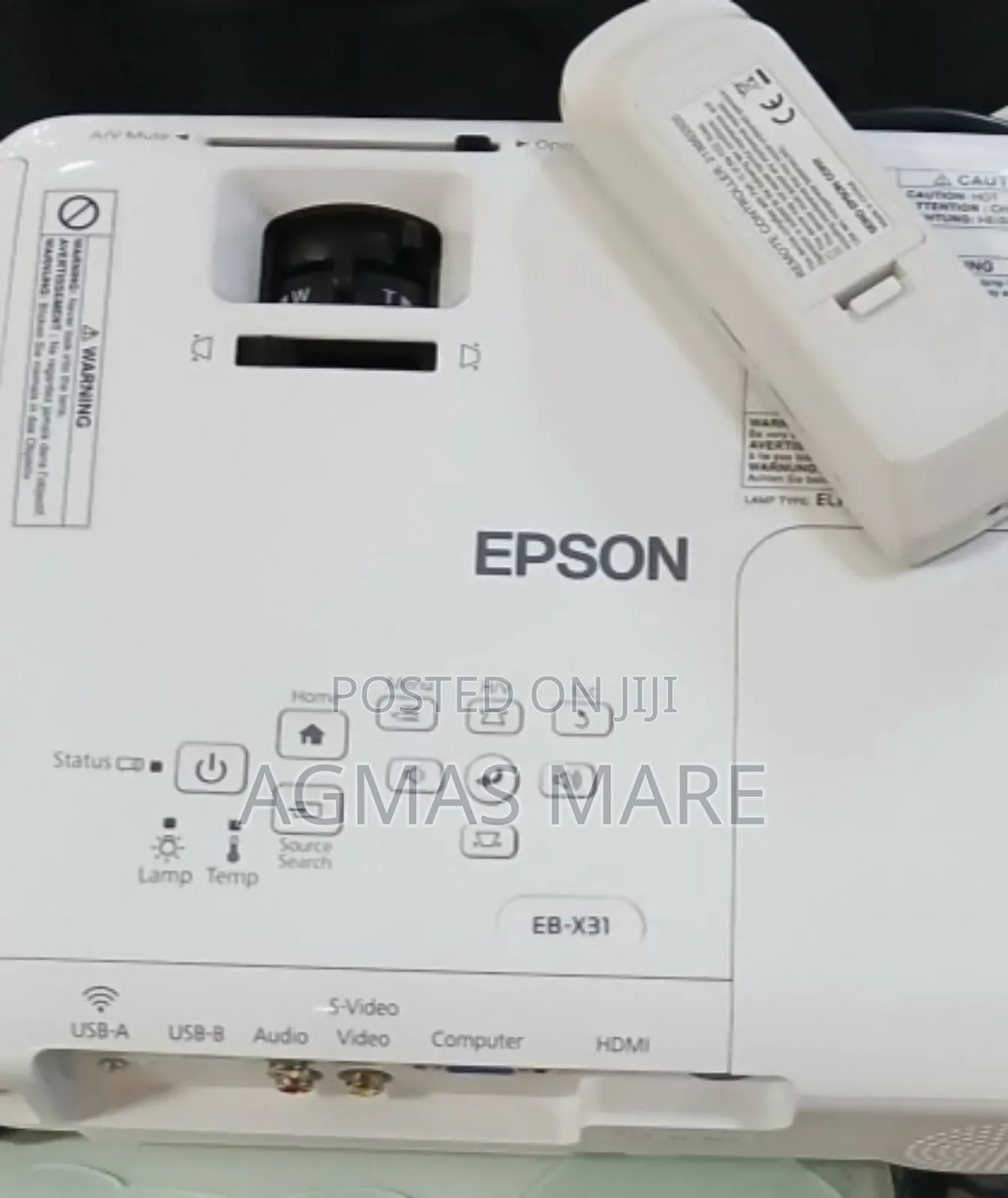 Epson Projector With Remote Model Name: Eb-X31