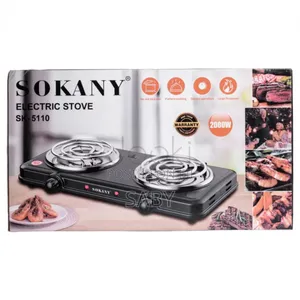 Multifunctional Dual-Burner Hotplate for Home Cooking.