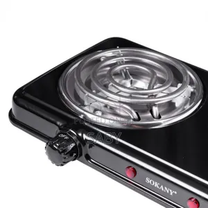 Multifunctional Dual-Burner Hotplate for Home Cooking.