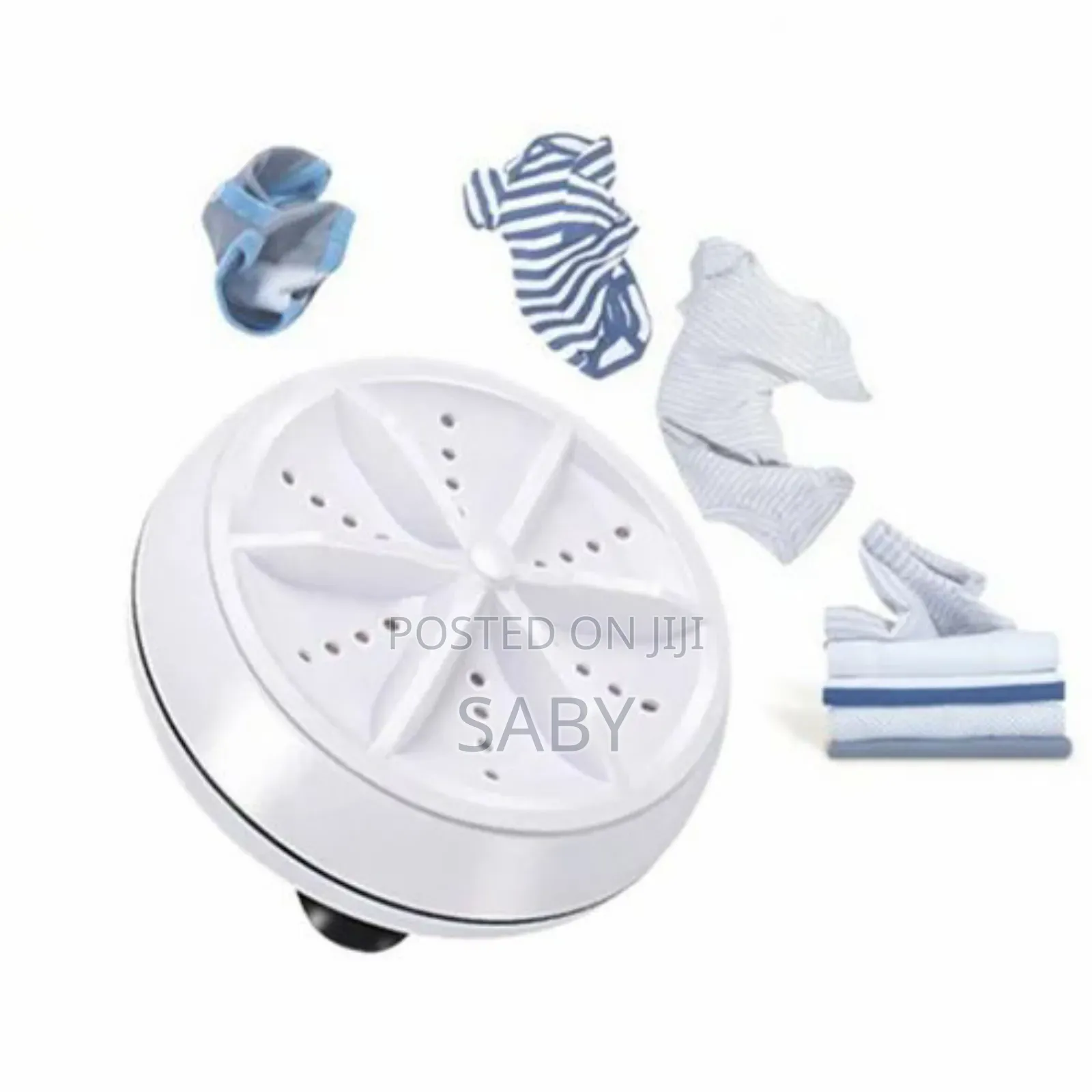 Portable Ultrasonic Washing Machine Designed for Small Laundry Items