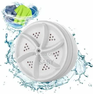 Portable Ultrasonic Washing Machine Designed for Small Laundry Items