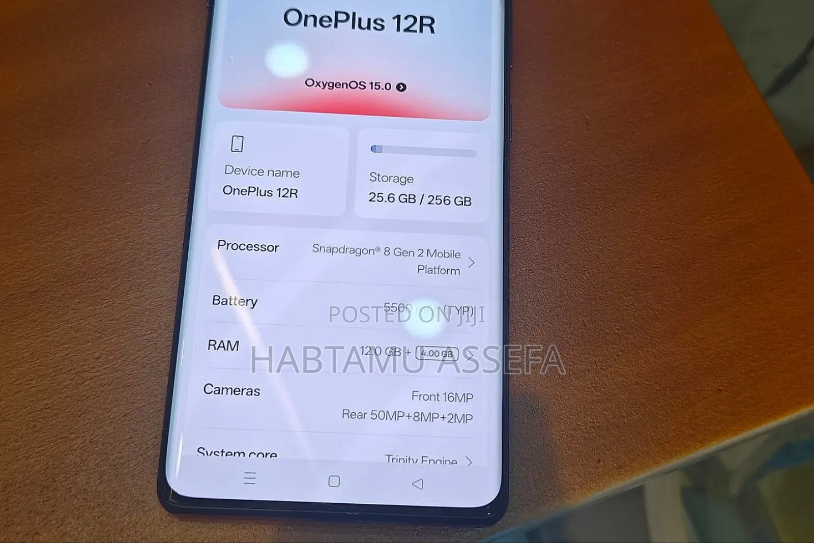 New OnePlus 12R 256 GB Gray