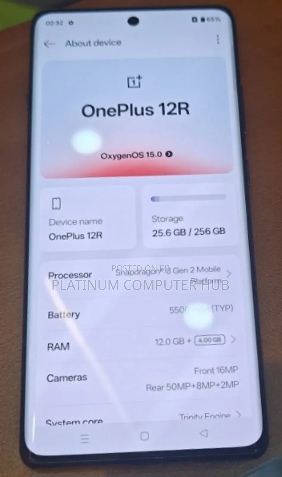 New OnePlus 12R 256 GB Green