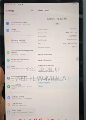 New Samsung Galaxy Tab S7 128 GB Gray