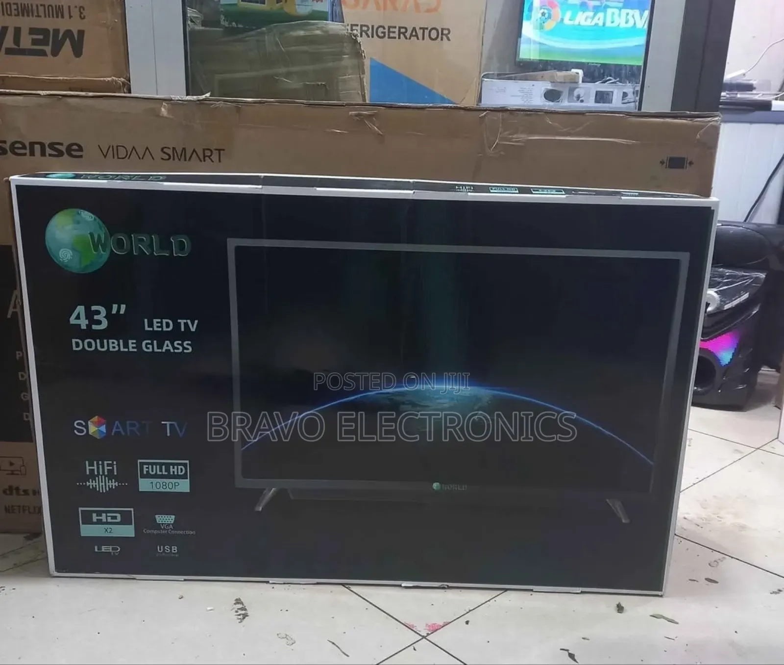 World 43”inches Smart Tv – Big Screen, Smart Entertainment!