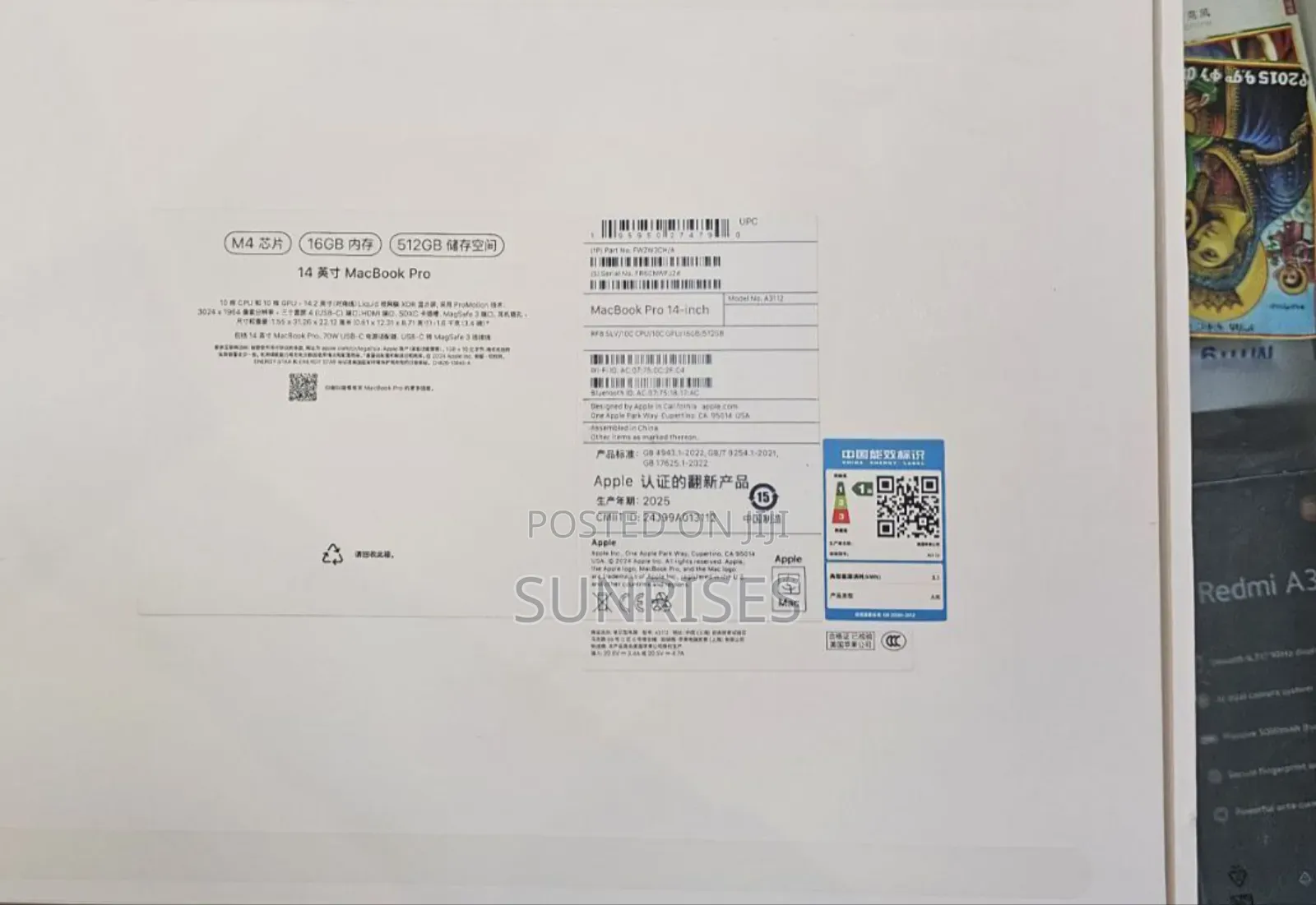 New Apple MacBook Pro 2024 M4 14-Inch 16GB Apple M4 Pro SSD 512GB