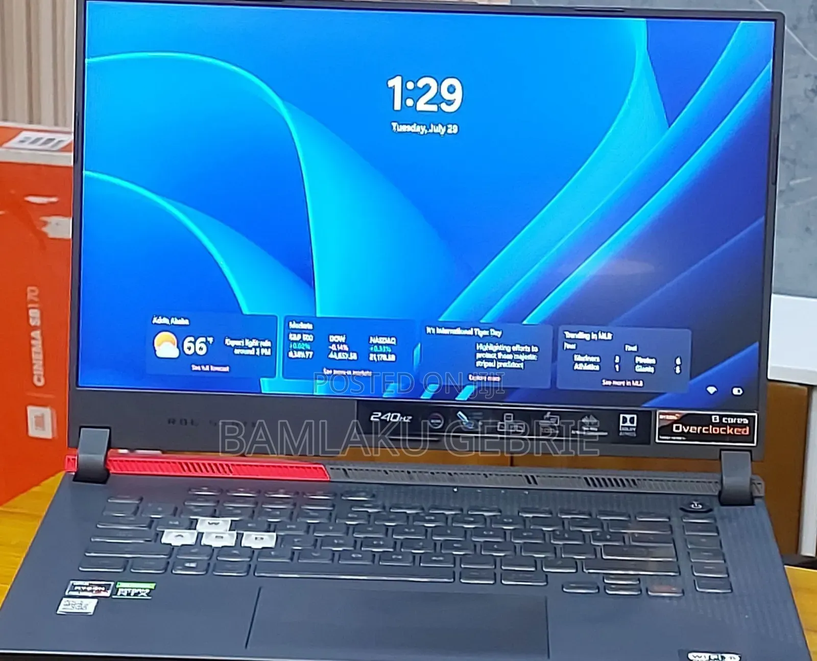 New Laptop Asus ROG Strix G15 16GB AMD Ryzen 9 SSD 1T