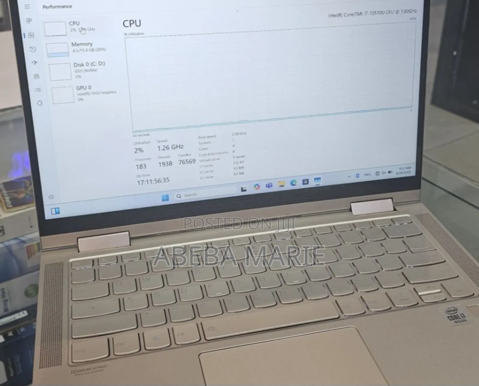 New Laptop Lenovo Yoga C740 16GB Intel Core I7 SSD 512GB