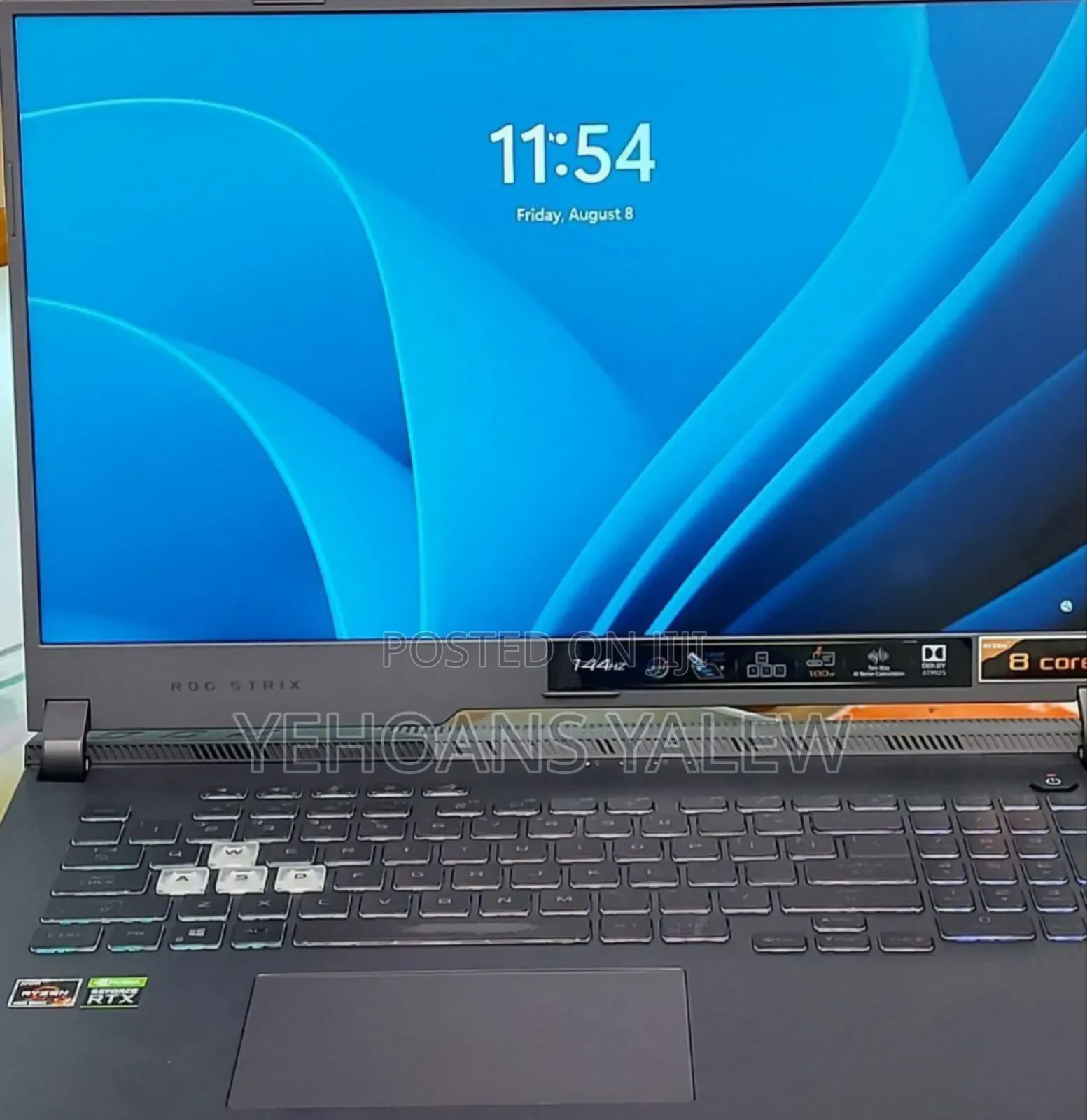 New Laptop Asus ROG Strix G17 16GB AMD Ryzen 7 SSD 1T