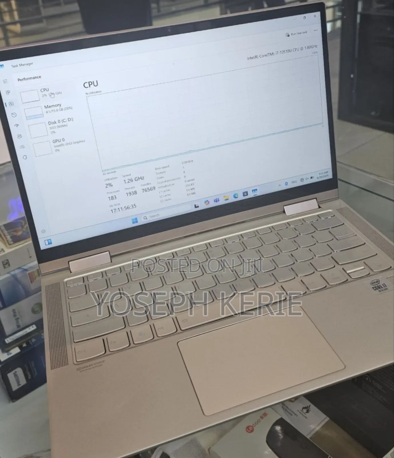 New Laptop Lenovo Yoga C740 16GB Intel Core I7 SSD 512GB