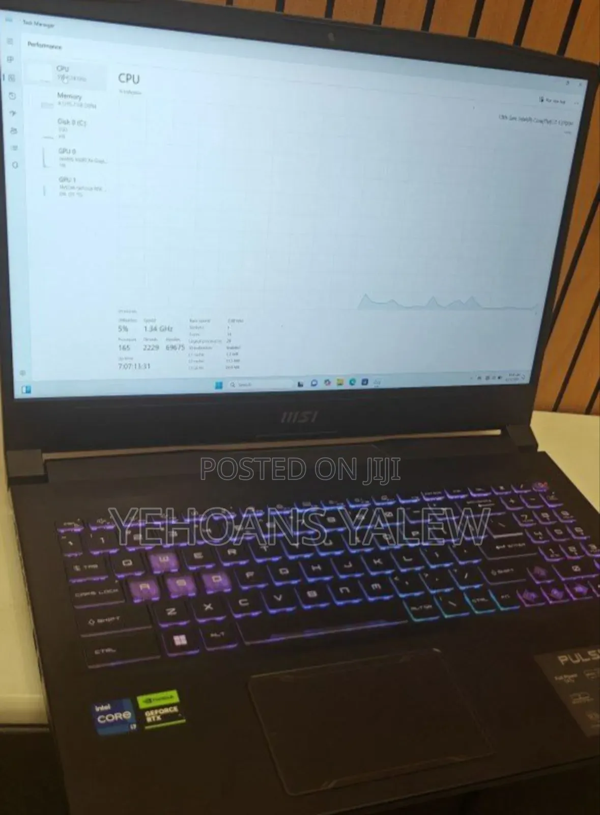 New Laptop MSI Katana GF66 16GB Intel Core I7 SSD 1T