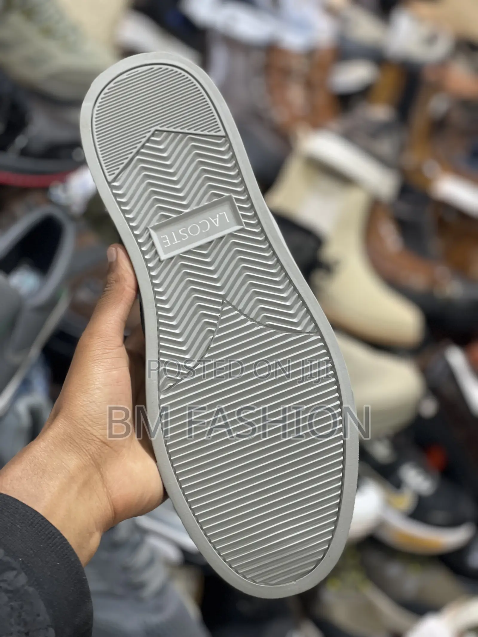 Lacoste Gray Flat Men’S Faux Leather Casual Shoes