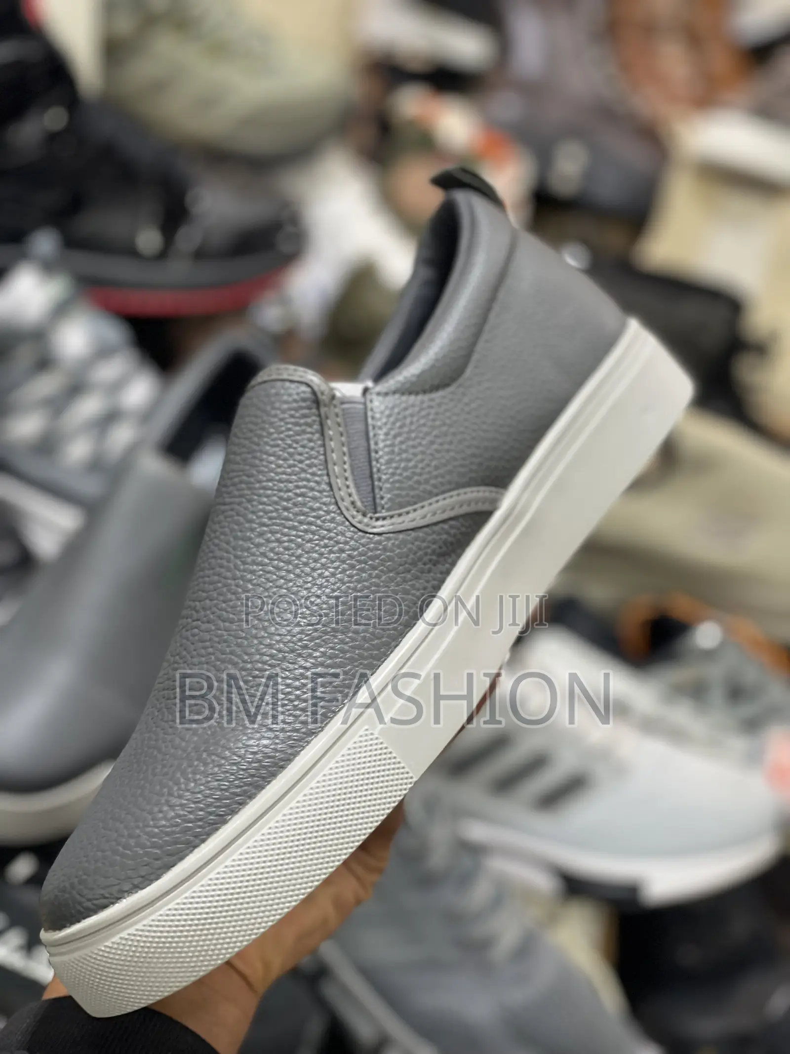 Lacoste Gray Flat Men’S Faux Leather Casual Shoes