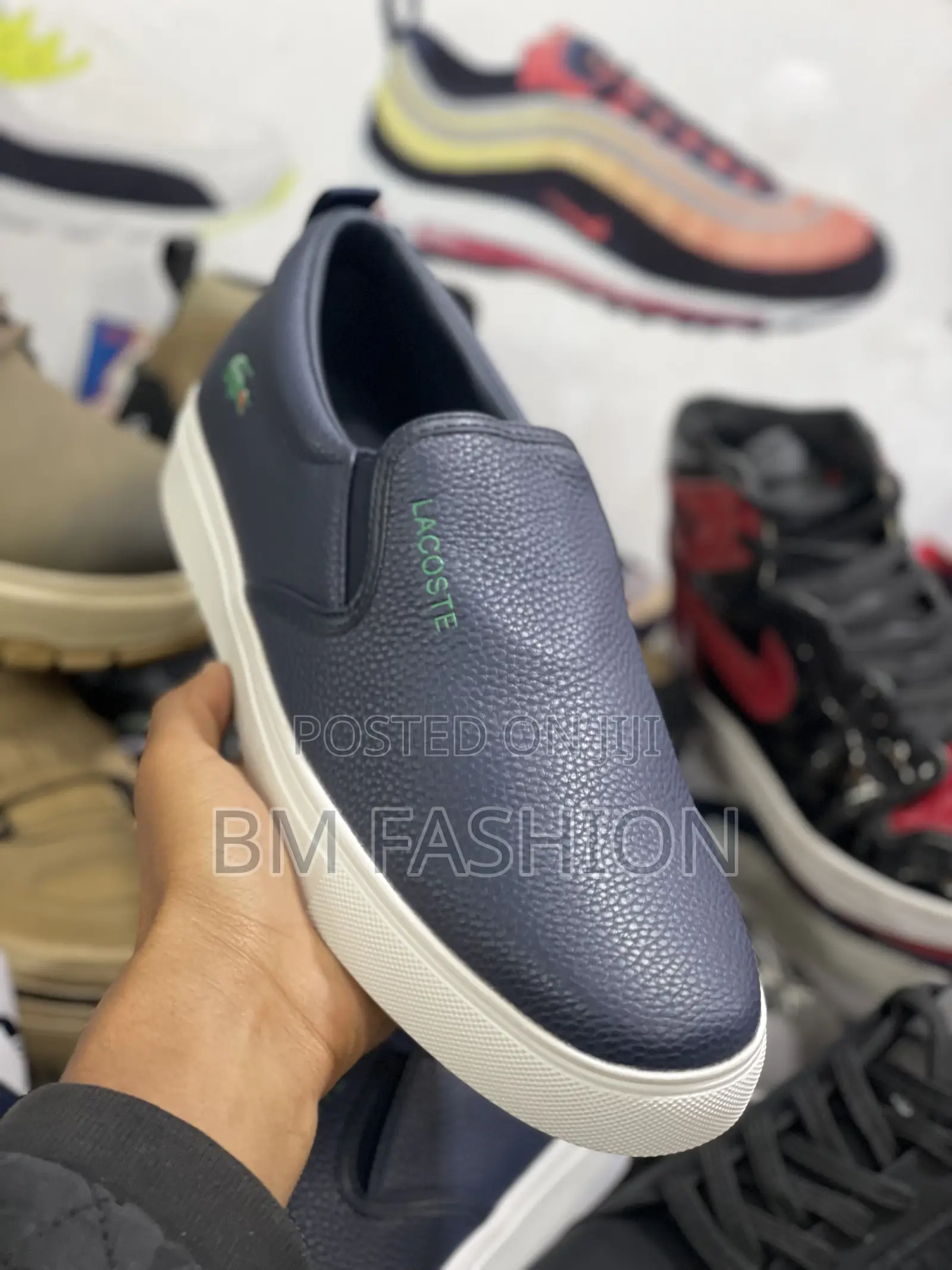 Lacoste Flats Men’S Blue-Black Casual Classic Shoes