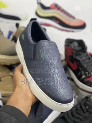 Lacoste Flats Men’S Blue-Black Casual Classic Shoes