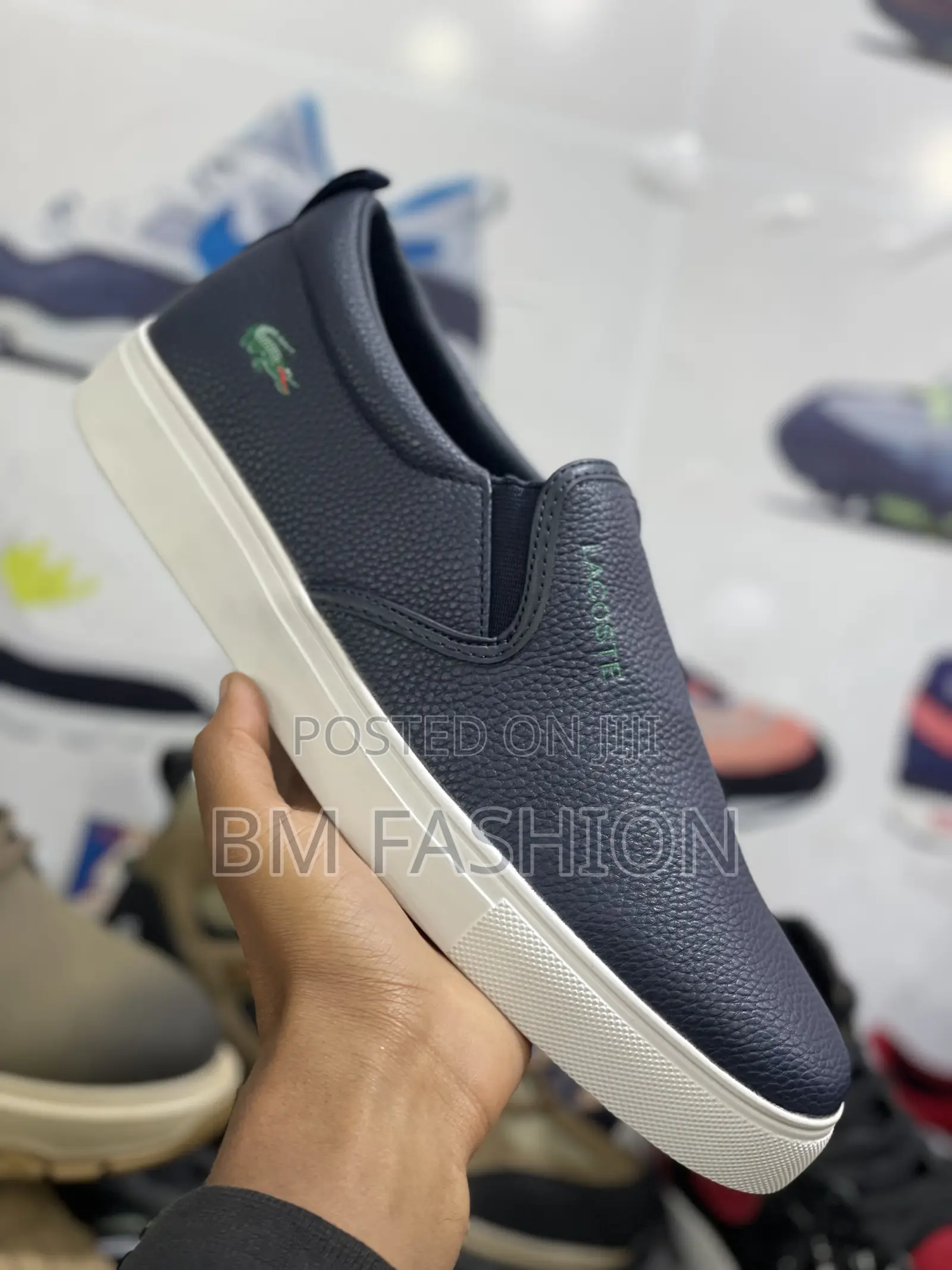 Lacoste Flats Men’S Blue-Black Casual Classic Shoes