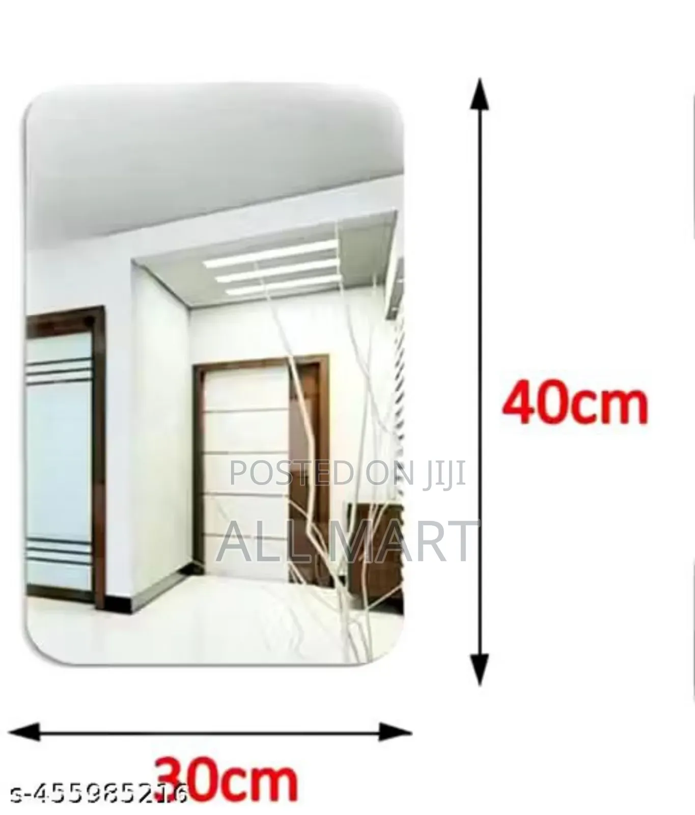 Rectangular Self Adhesive Decorative Sticker Mirror