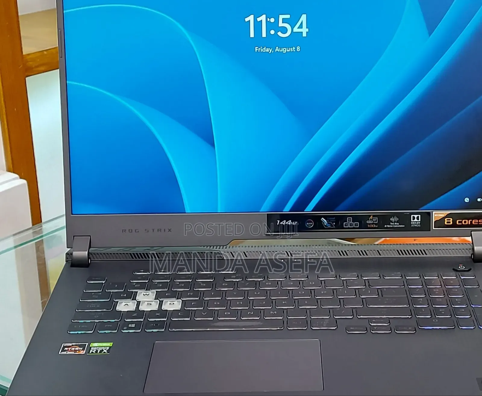 New Laptop Asus ROG Strix G17 16GB AMD Ryzen 7 SSD 1T