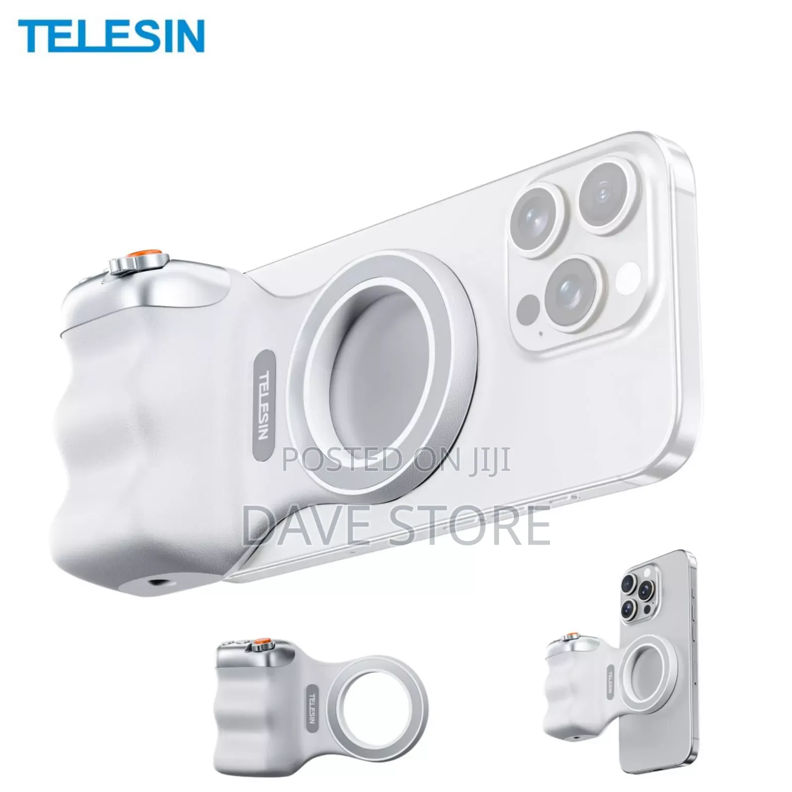 2in1 Telesin Magnetic Grip With Ring Light