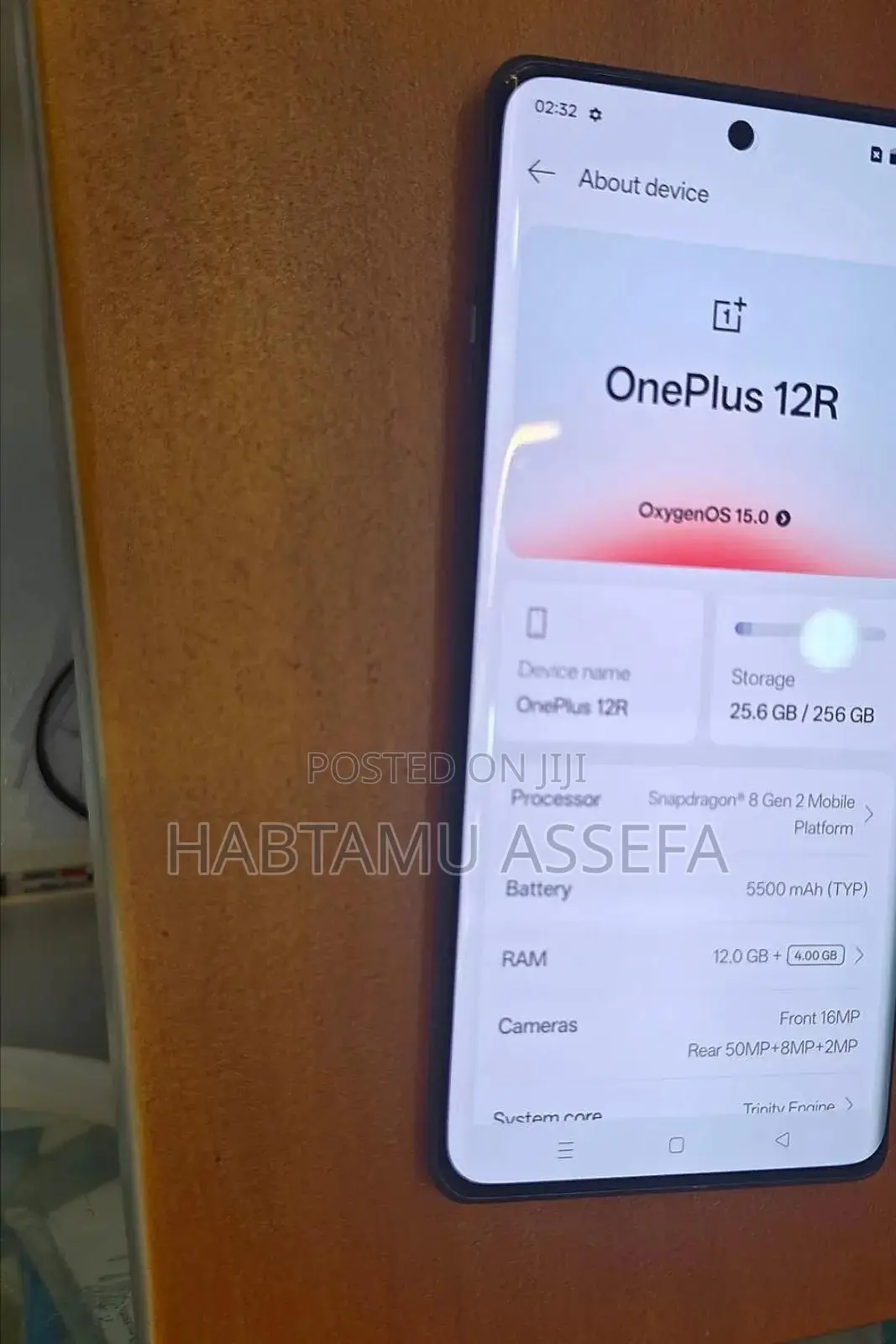 New OnePlus 12R 256 GB Gray