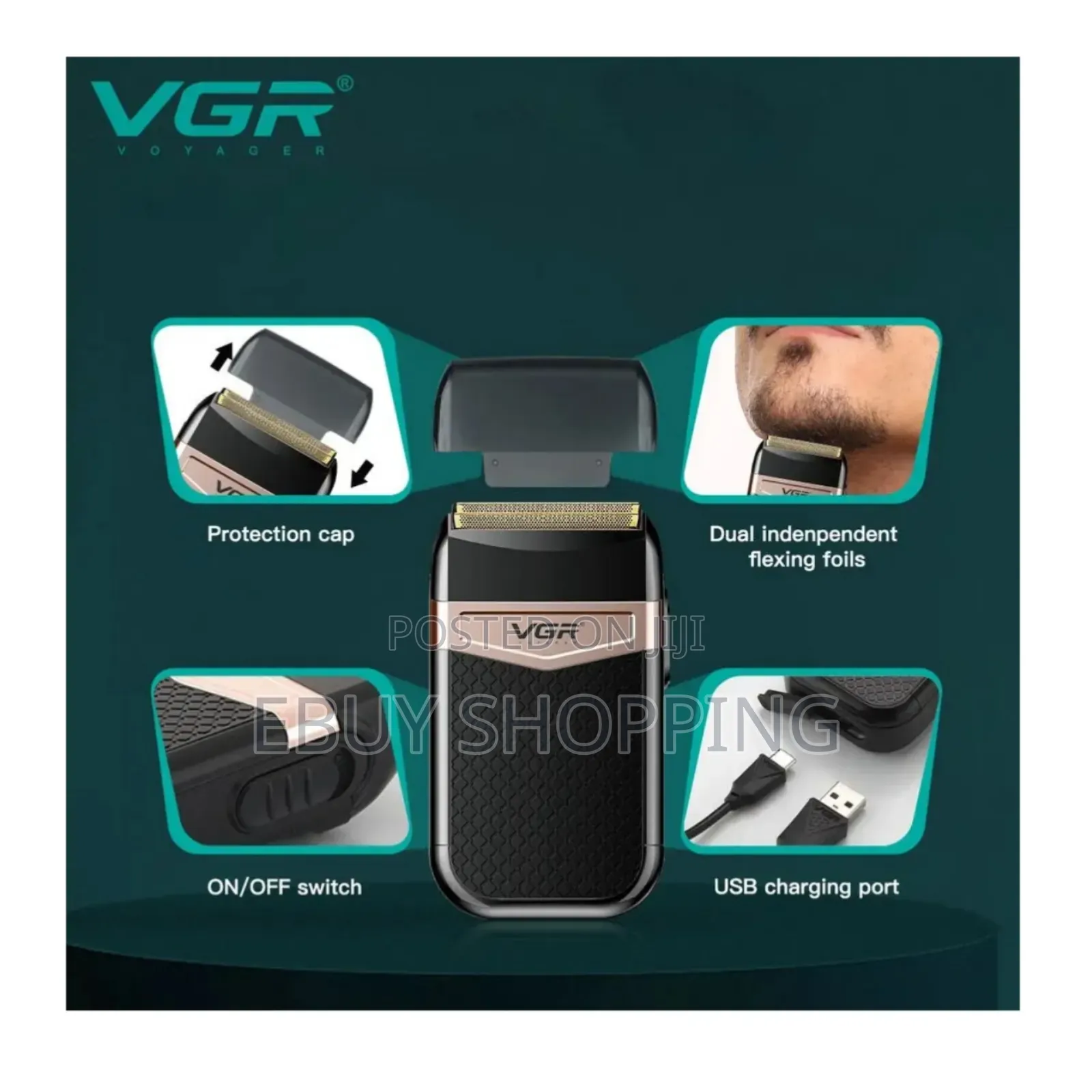 **Advanced Electric Shaver – No Irritation, No Cuts**